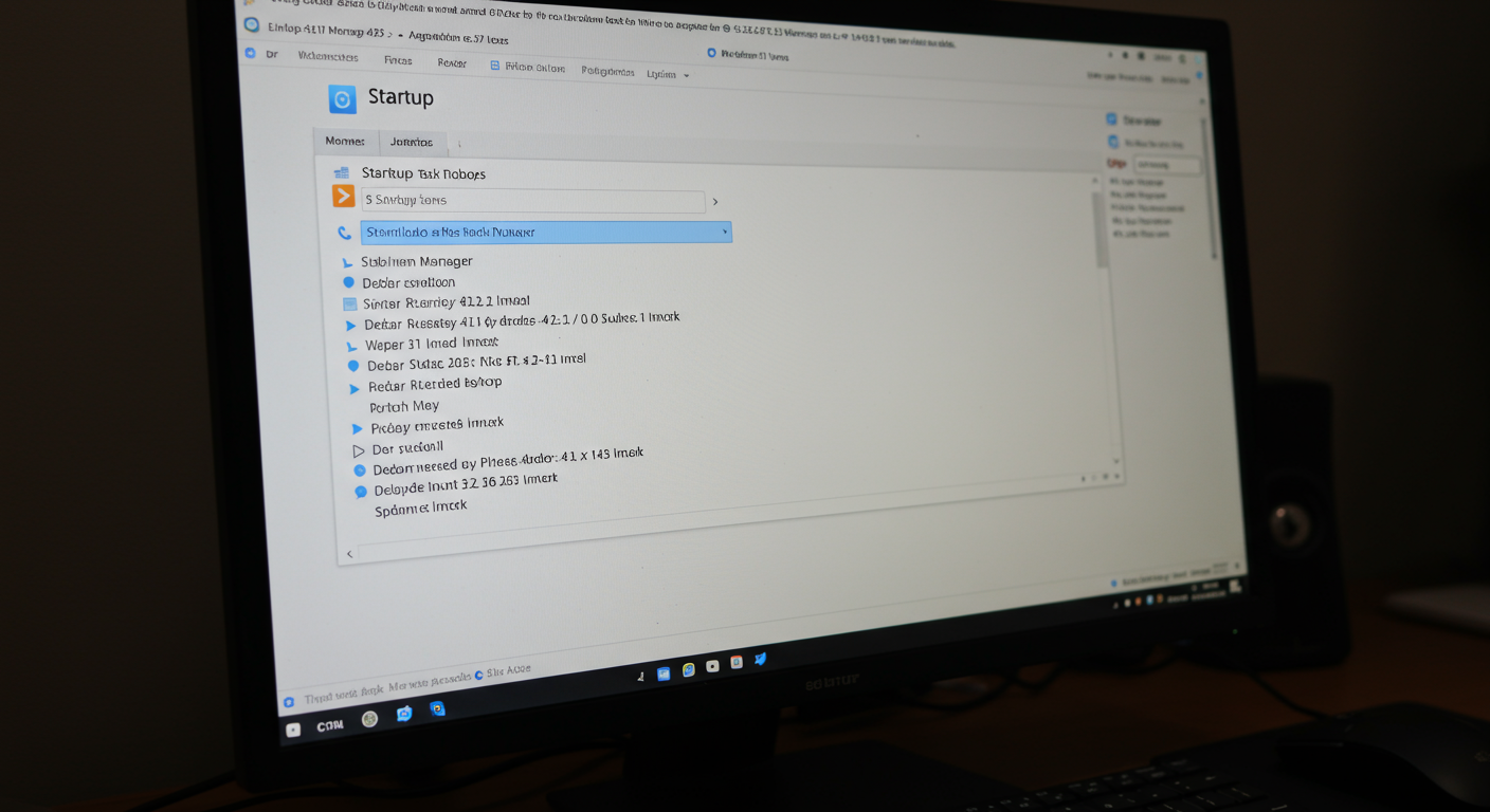 Windows 11のタスクマネージャーでスタートアップアプリを管理している画面