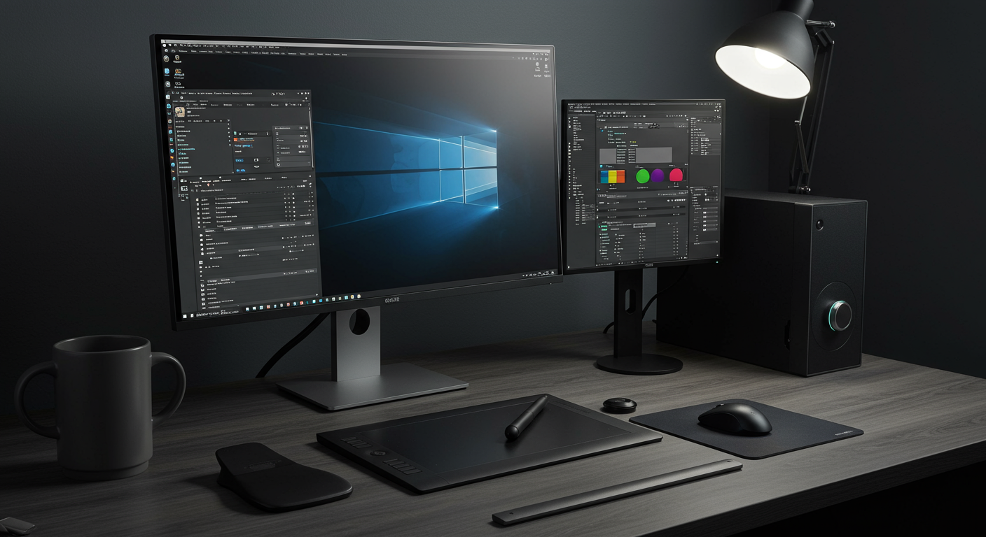 クリエイティブ作業向けに最適化されたWindows 11デスクトップ