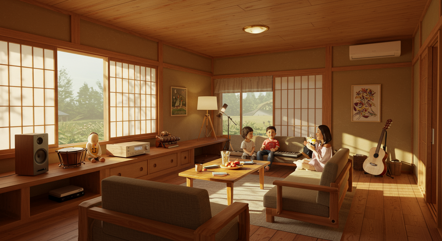 家庭で音楽を楽しむ環境