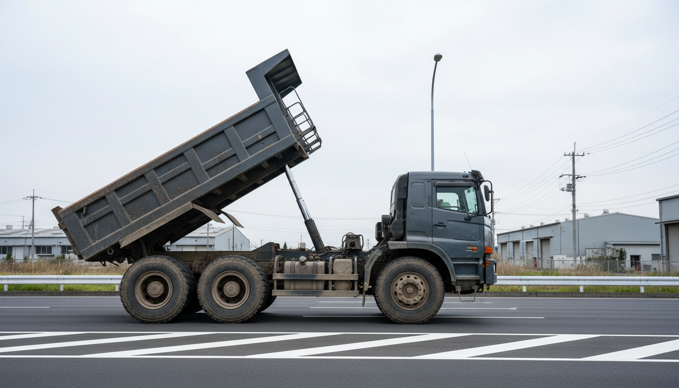 産廃業の特殊車両通行許可申請が必要な大型ダンプトラック