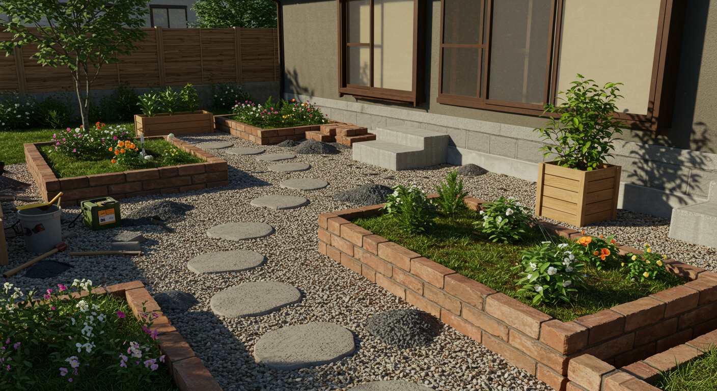 DIYで取り組める外構工事のイメージ