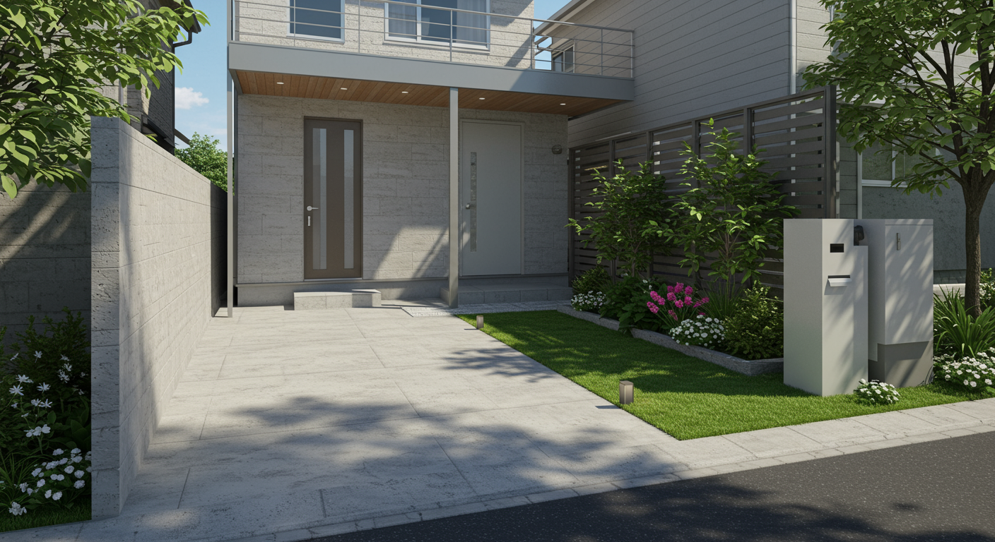 200万円で実現できる外構プランのイメージ