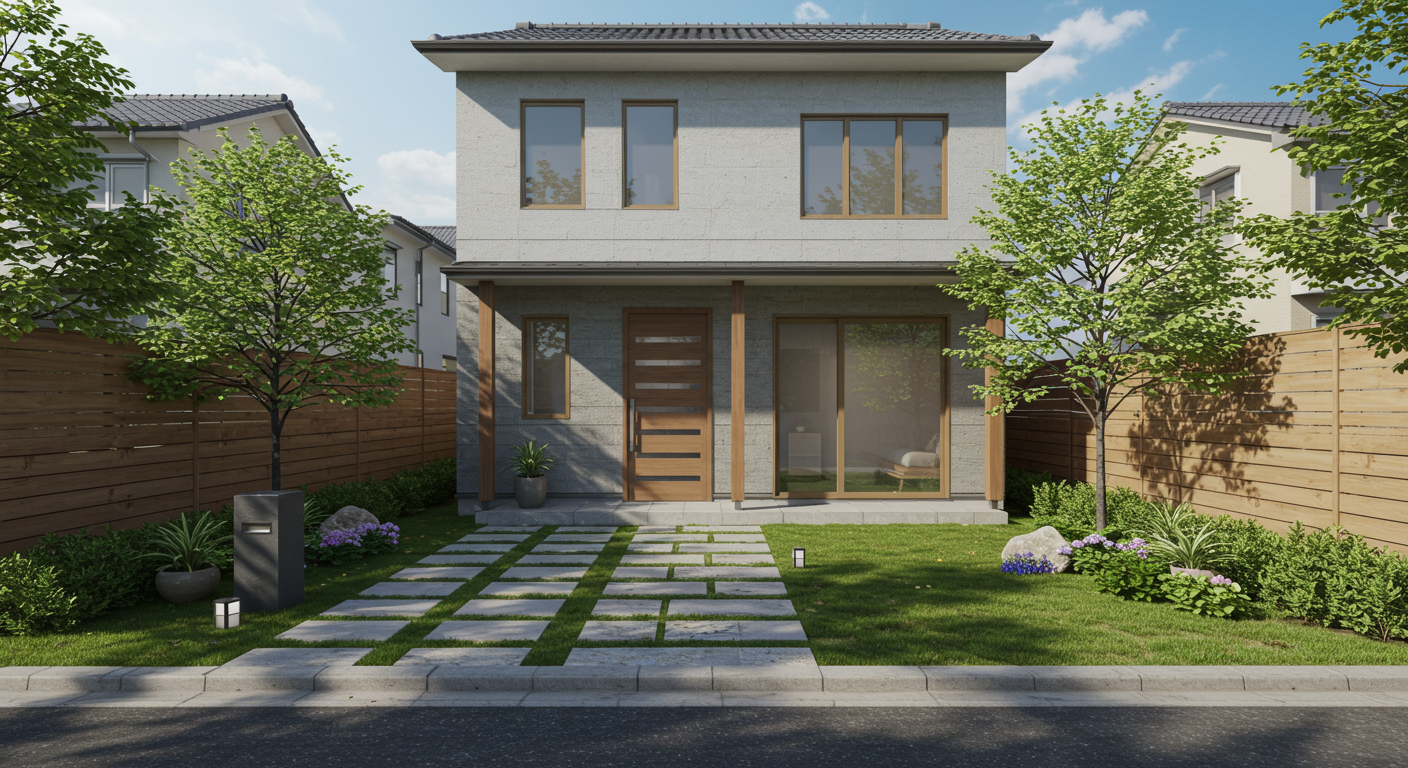 開放的なオープン外構のイメージ