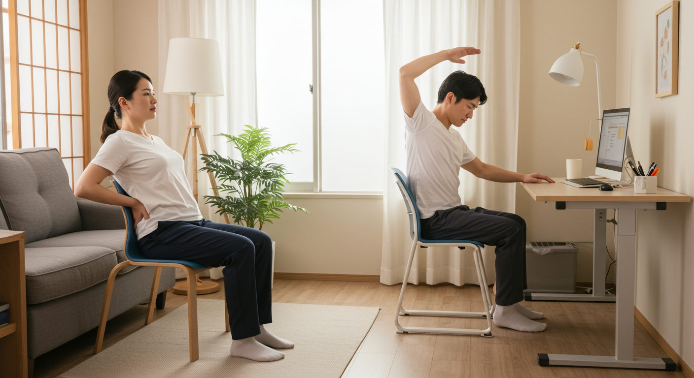 日常生活での腰痛予防策