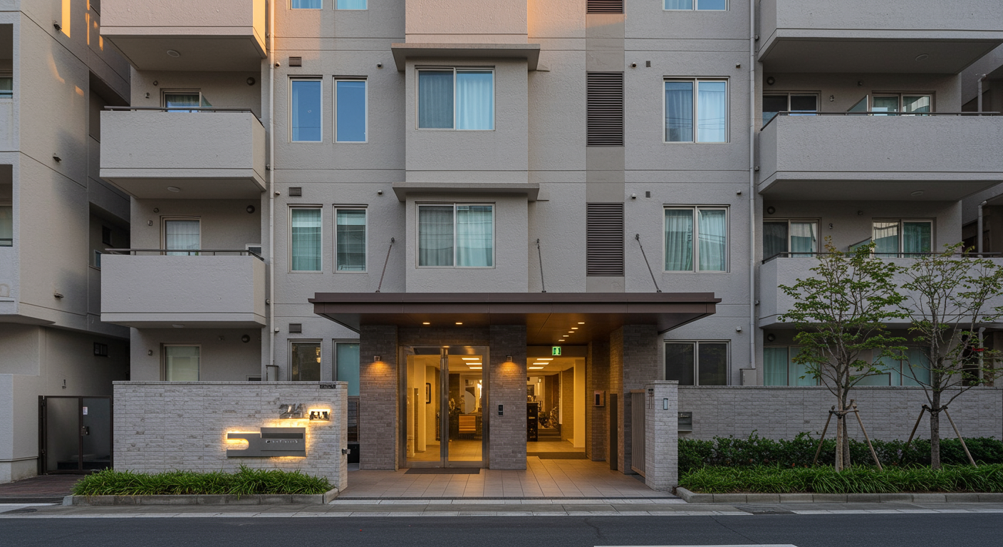港区の高級マンション外観