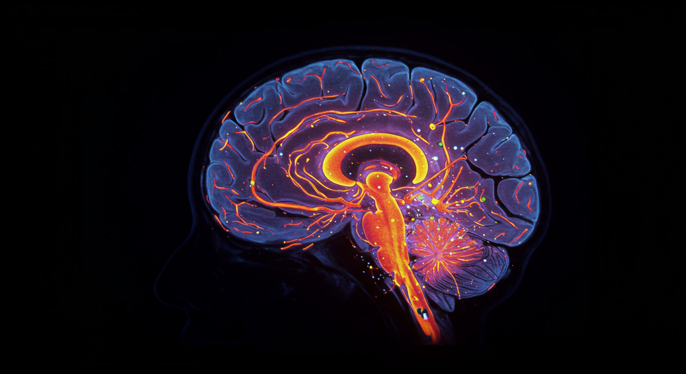 音楽を演奏する子どもの脳活動イメージ