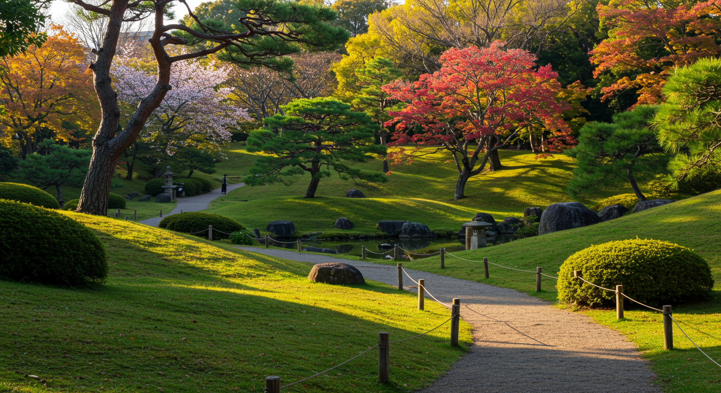 有栖川宮記念公園の美しい自然風景
