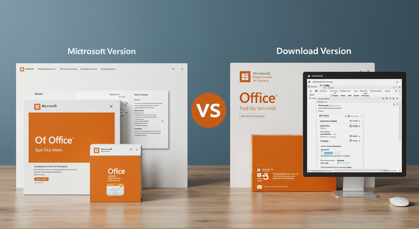 Officeパッケージ版とダウンロード版の価格比較表