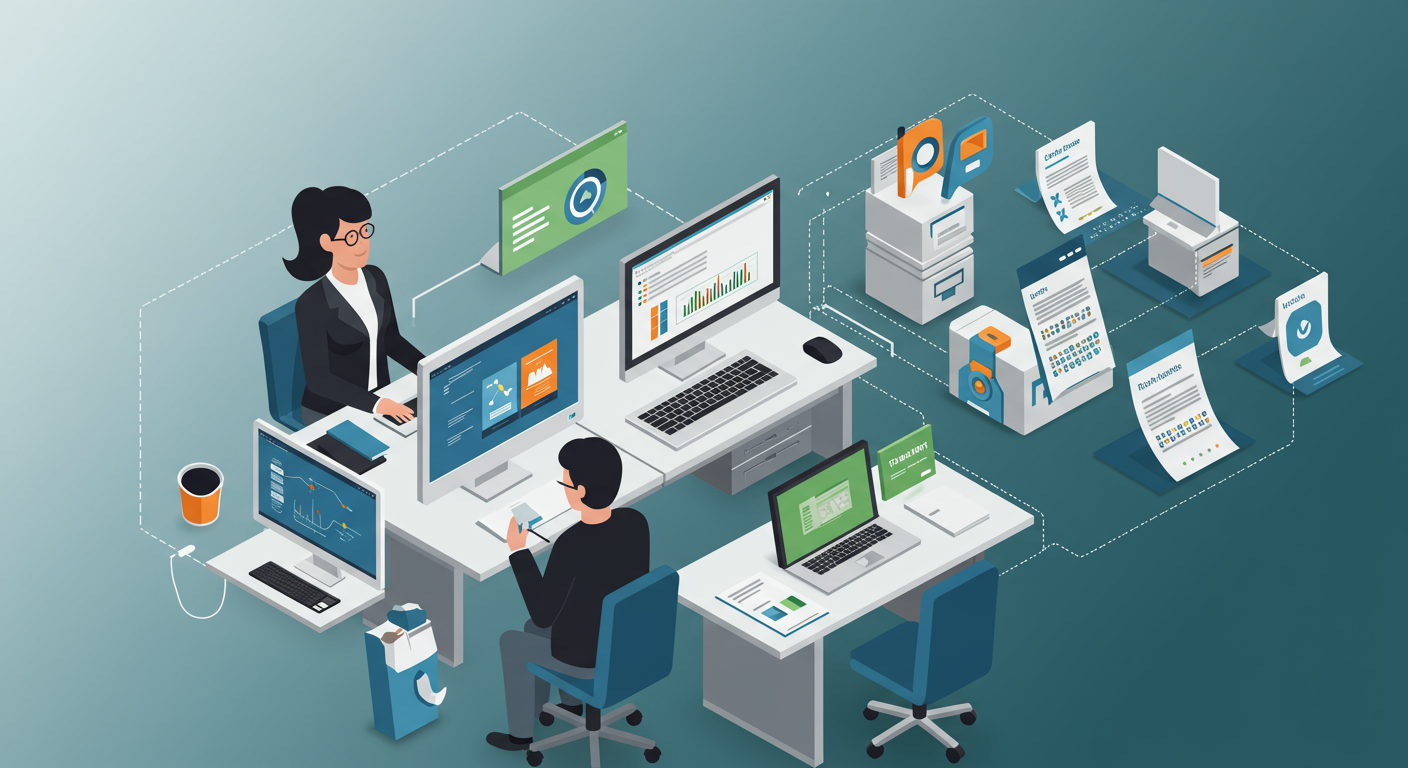 Office導入計画と移行戦略のイメージ