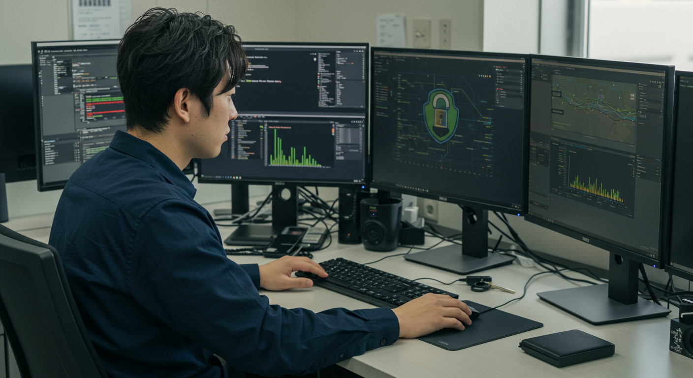 セキュリティ対策を行うIT担当者