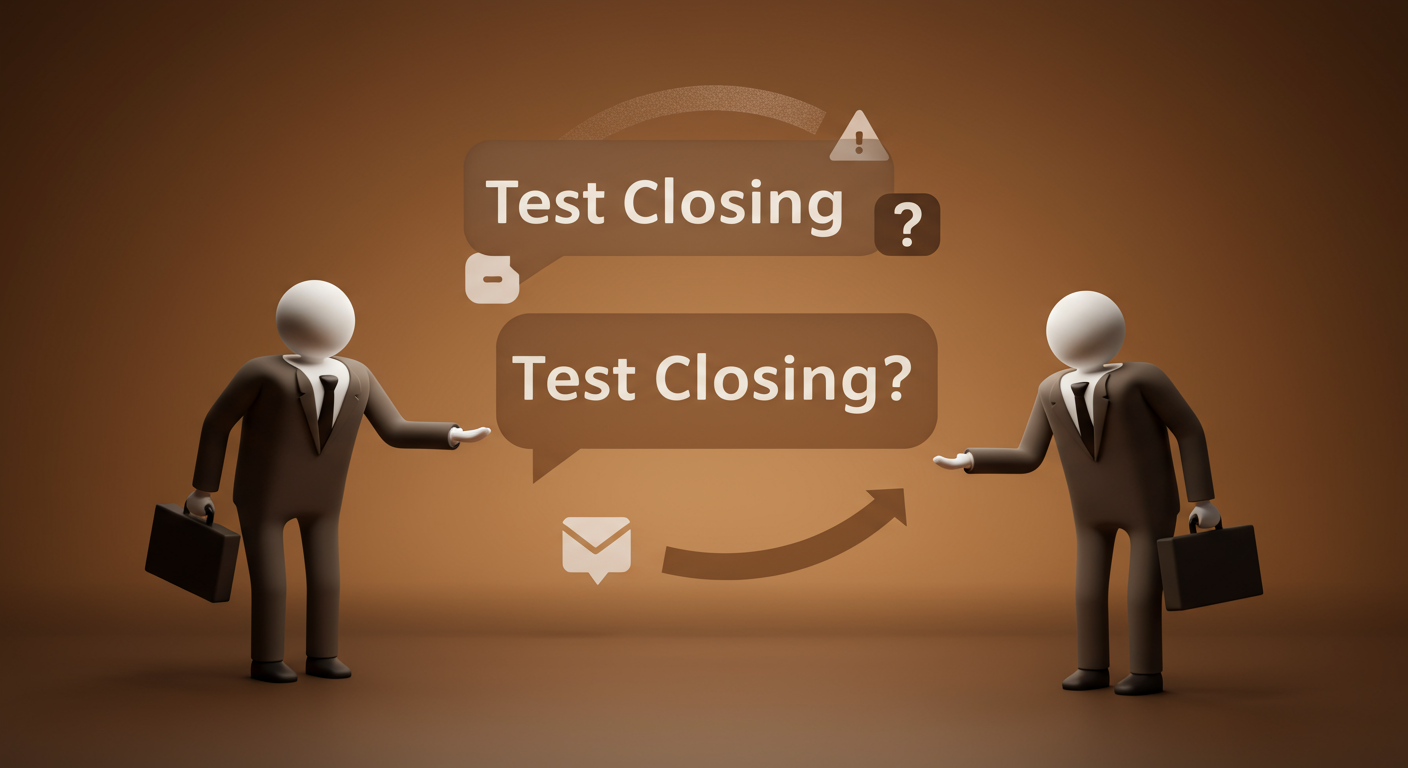 テストクロージングの手法を視覚的に表現した図