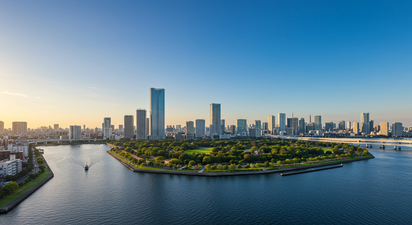 港区海岸エリアの風景