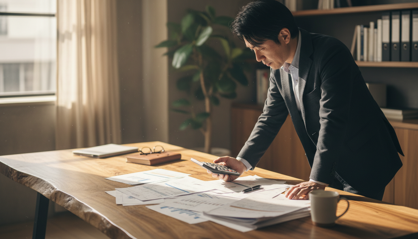 特殊車両通行許可の費用削減方法を検討するイメージ