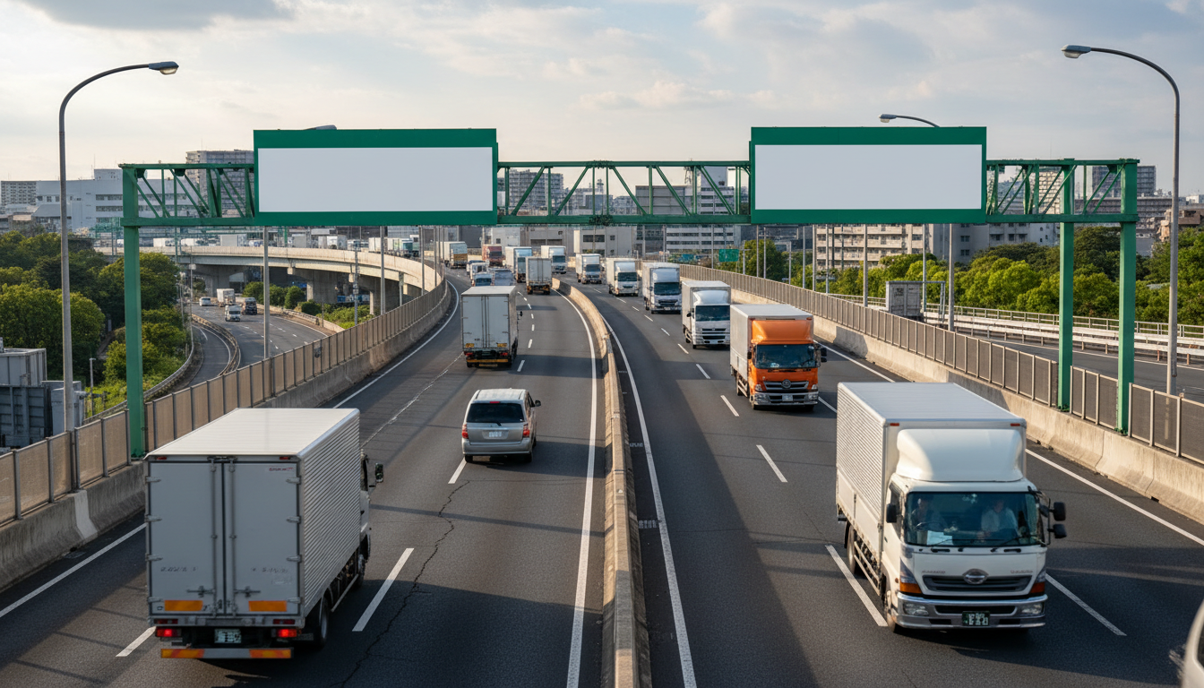 特殊車両通行確認制度を利用する車両のイメージ