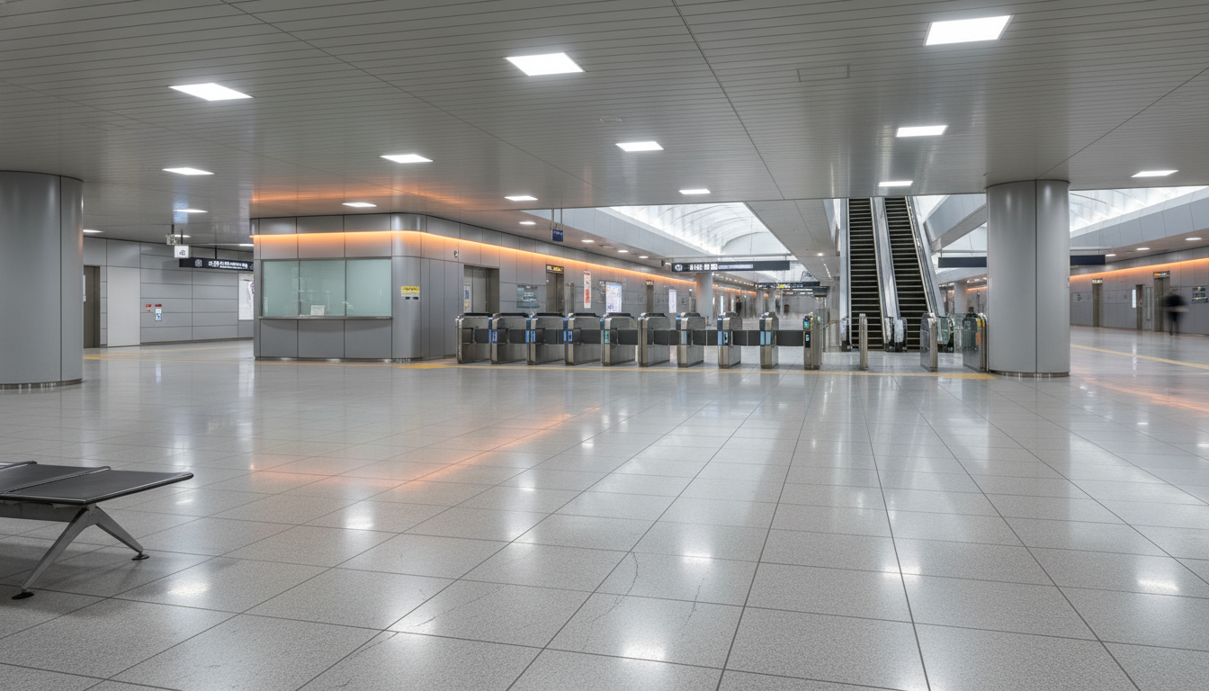 京橋駅の駅構内と改札口