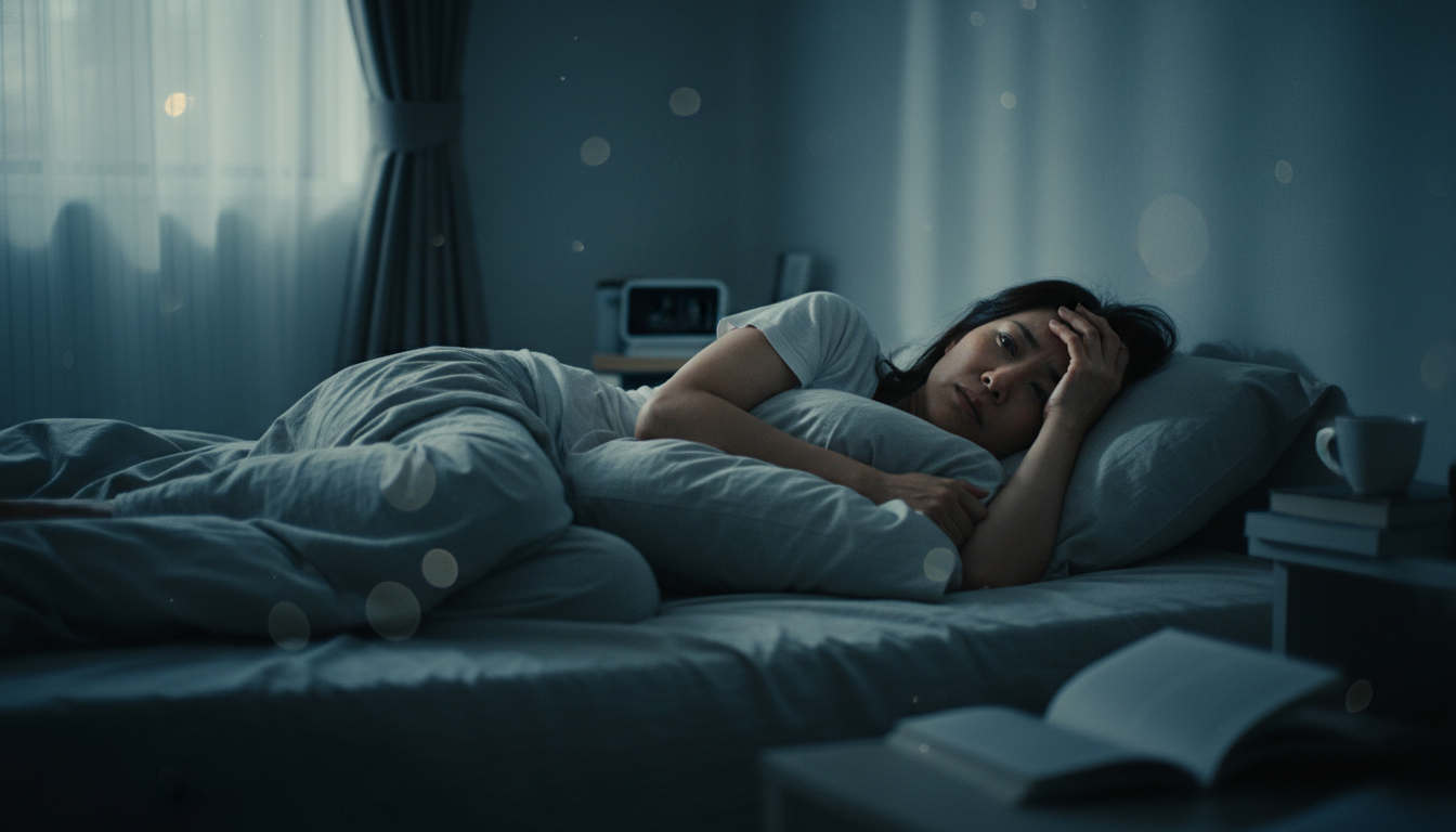 不眠に悩む30代の人