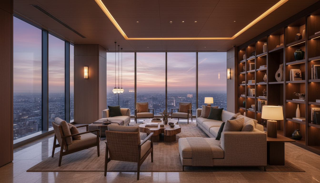 スカイラウンジ 高層階 眺望 都心の景色