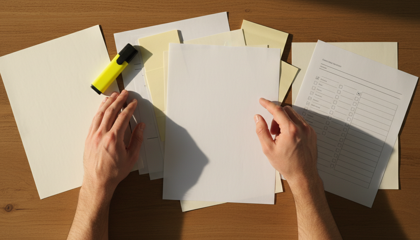 申請書類の確認作業