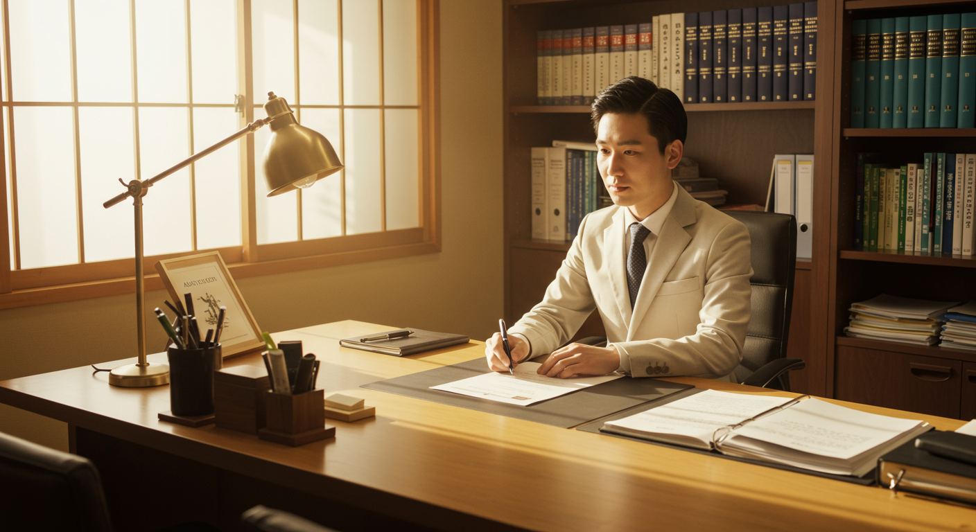 伊勢崎市の行政書士事務所での相談風景