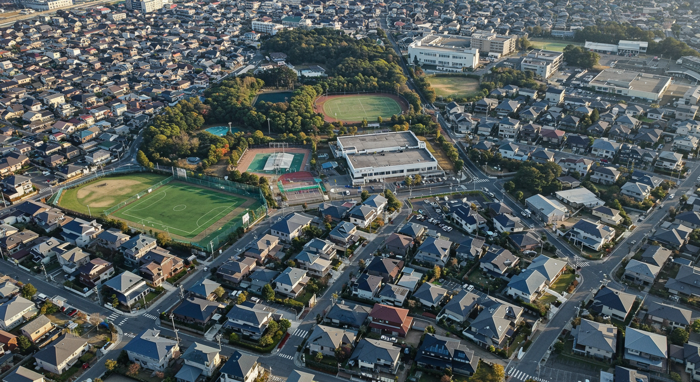 姫路市の住宅地と周辺環境