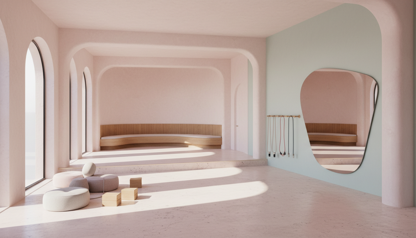 女性専用パーソナルジムの明るく清潔な空間