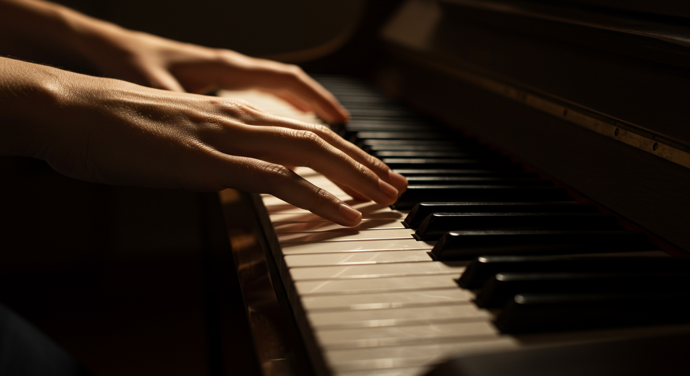 ピアノの鍵盤と感情表現