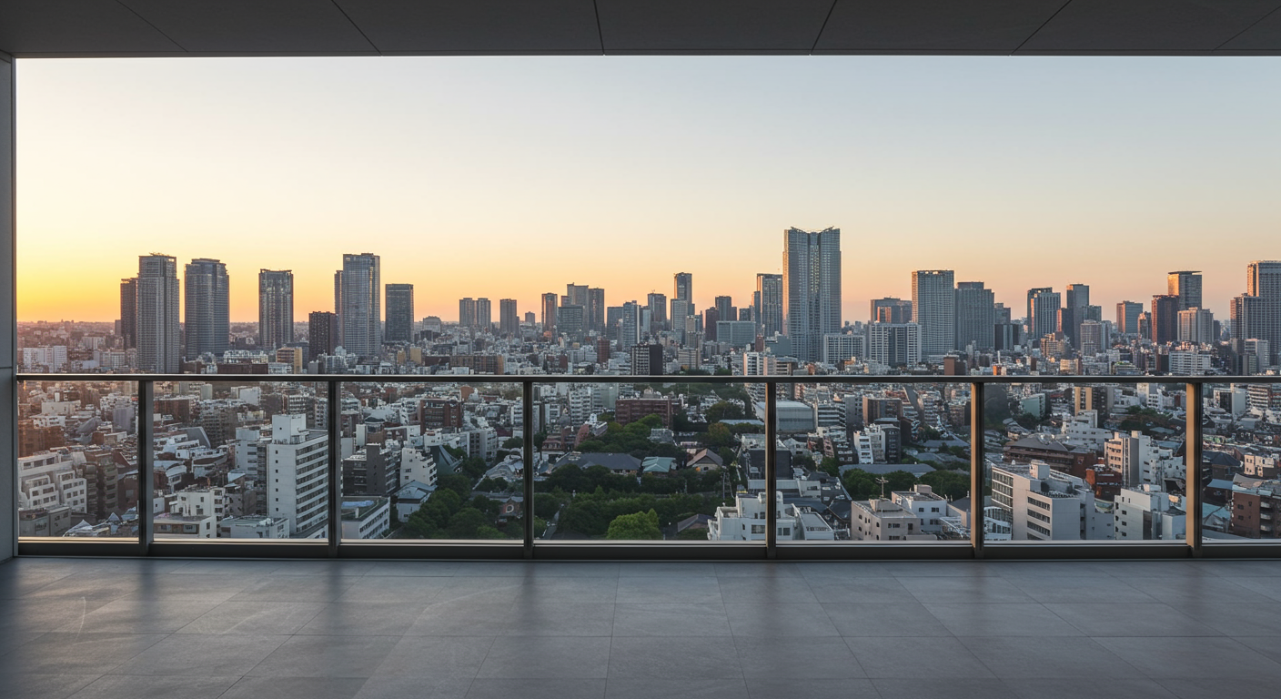 赤坂の高級マンションからの眺望