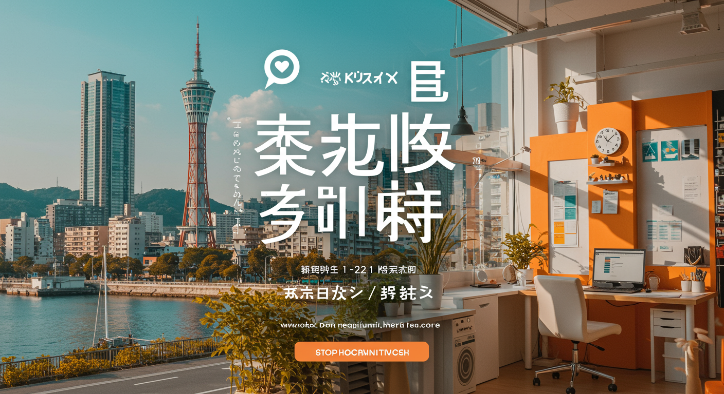 福岡の特色を活かした採用広告のイメージ