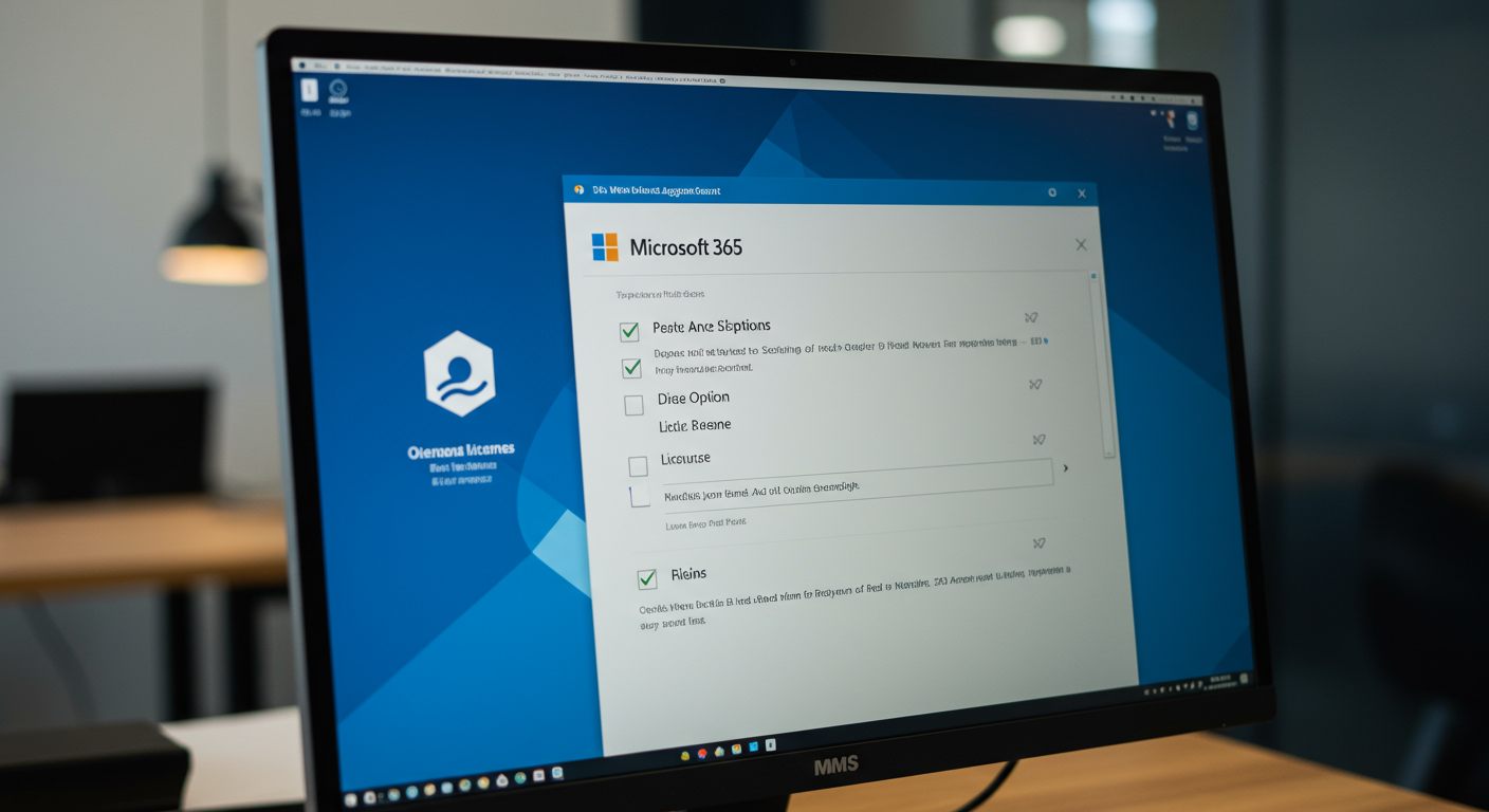 Microsoft 365ライセンス割り当て画面