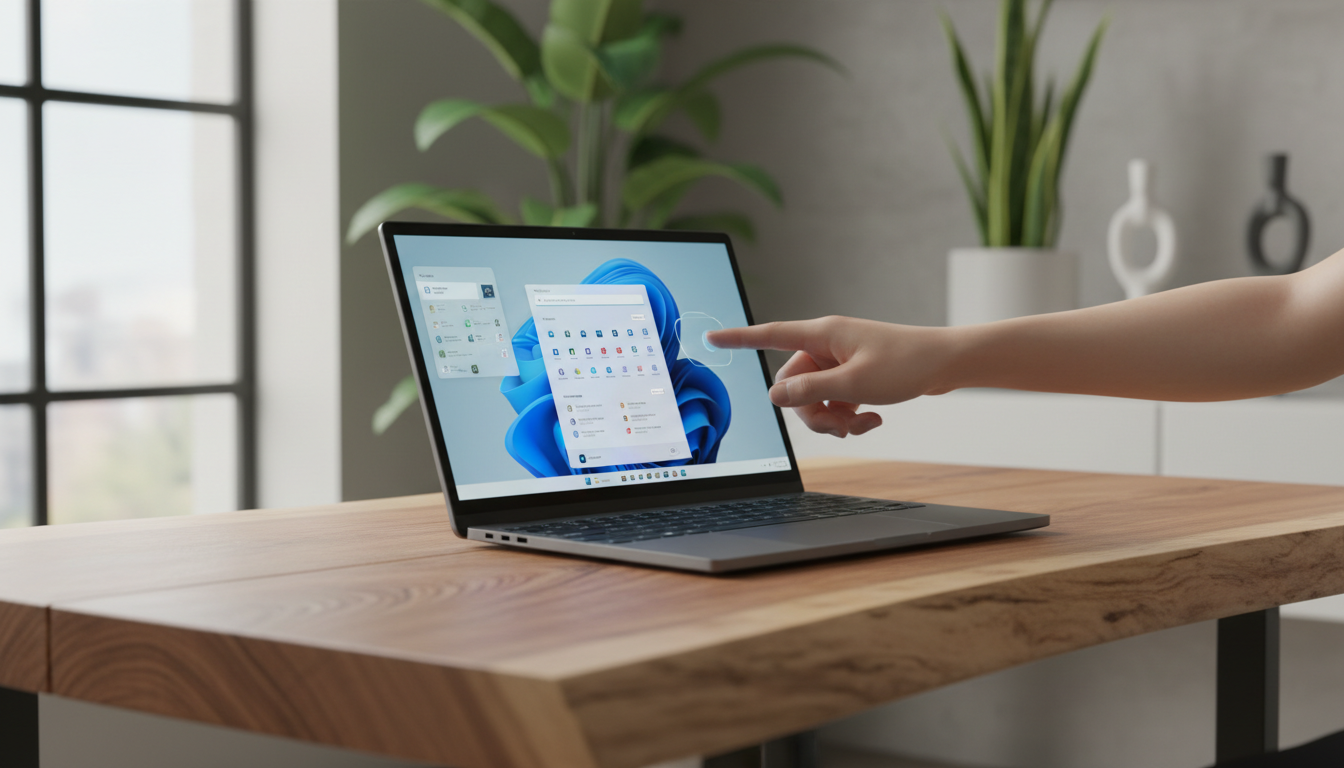 タッチスクリーン対応デバイスでの快適な作業環境