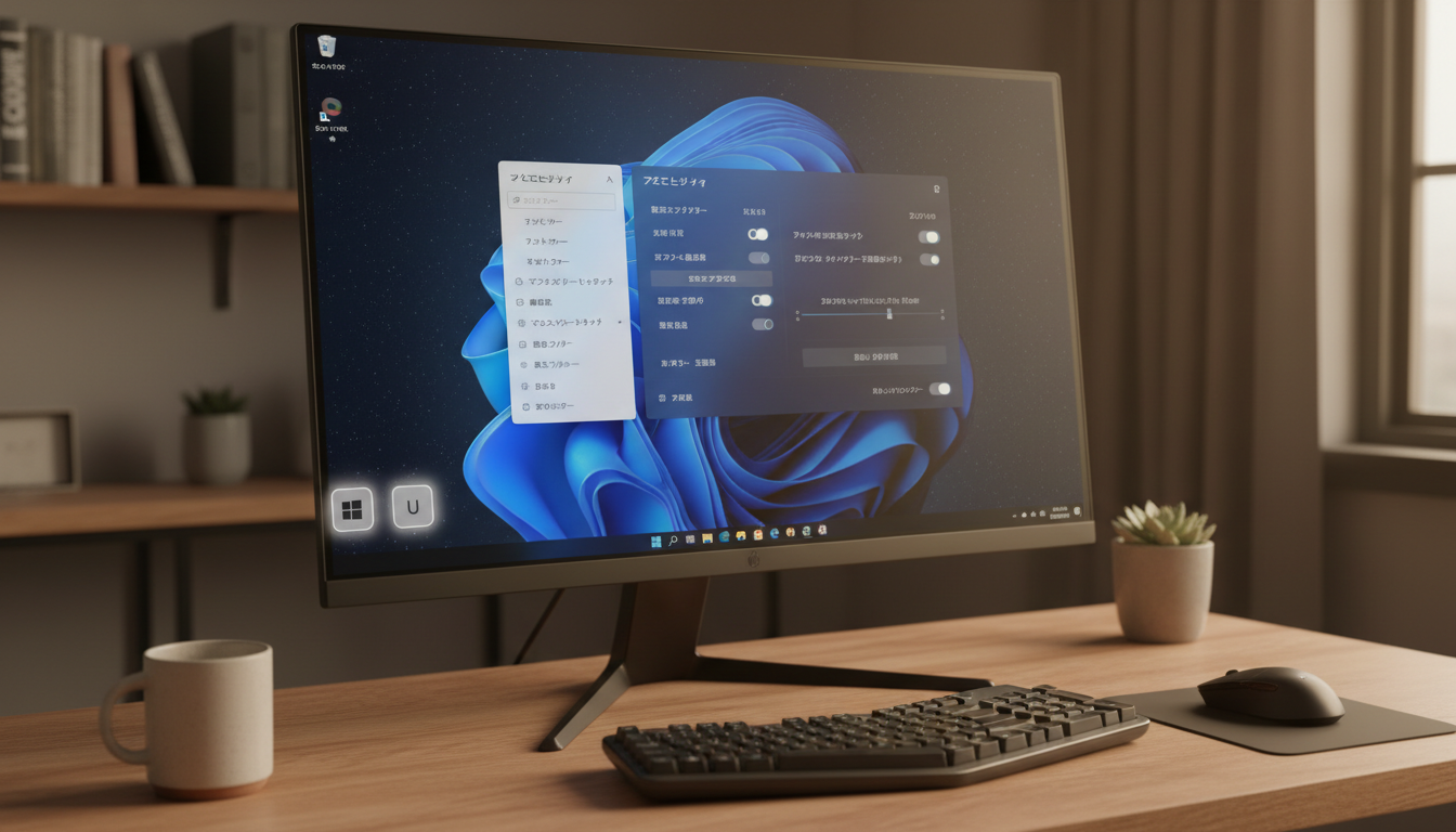 Windows 11 アクセシビリティ設定画面へのアクセス方法