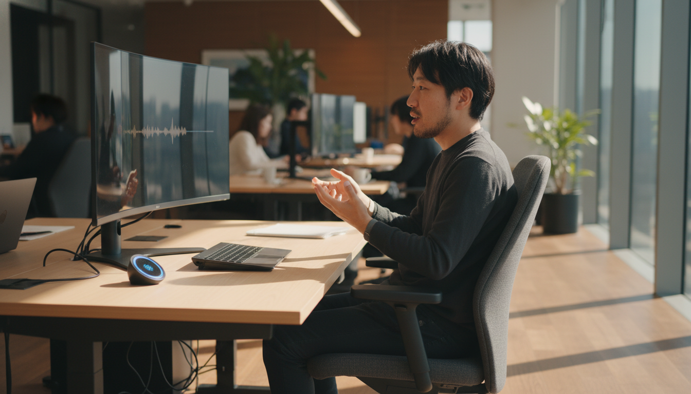 Windows 11 音声アクセス機能の使用イメージ