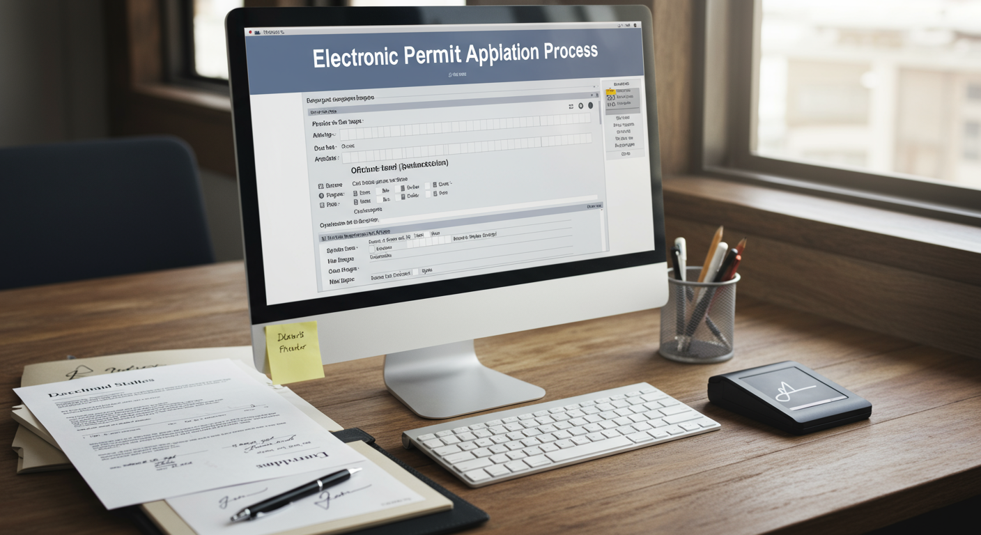 許認可電子申請の実際の画面と申請フロー