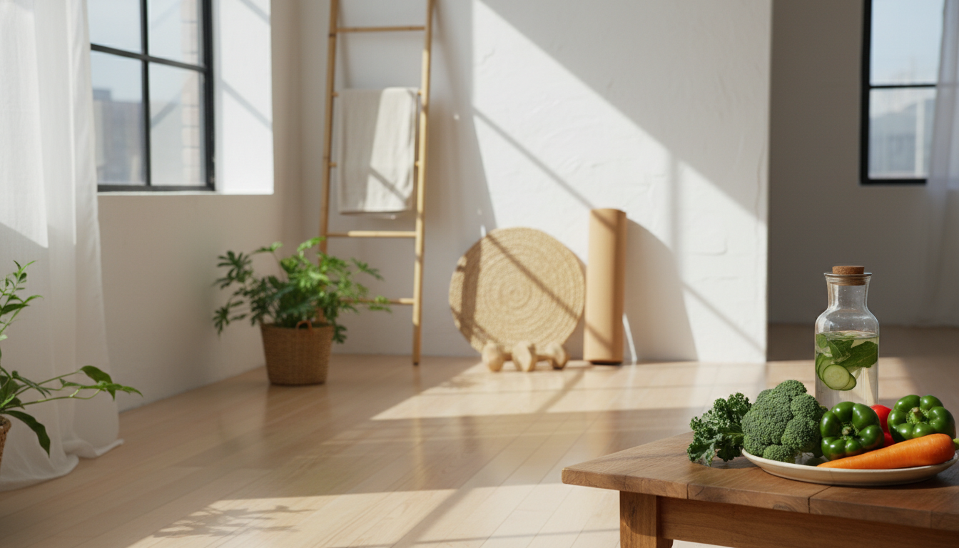 効果的なトレーニングと食事管理のイメージ