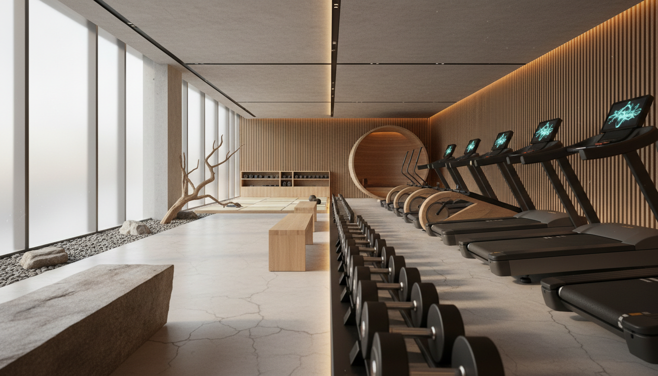 AIパーソナルトレーニングを受ける女性