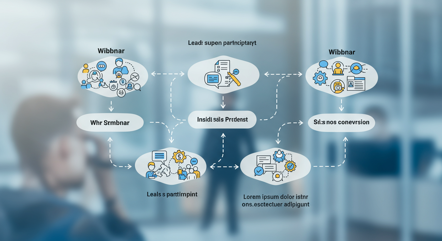 インサイドセールスとウェビナーの連携図