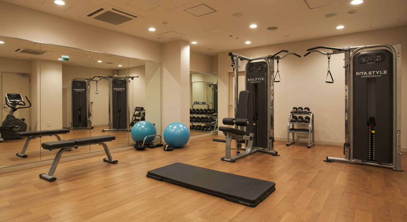 リタスタイル長崎浜町店の完全個室トレーニングスペース