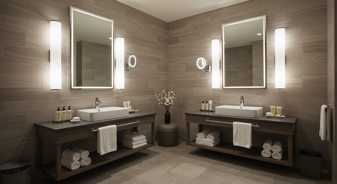 リタスタイル長崎浜町店のアメニティが充実したパウダールーム