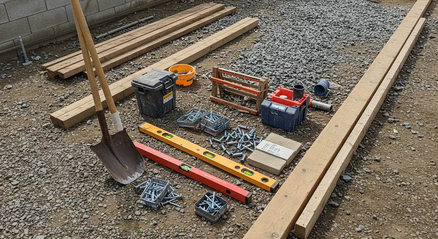 DIY外構工事の基本道具と材料