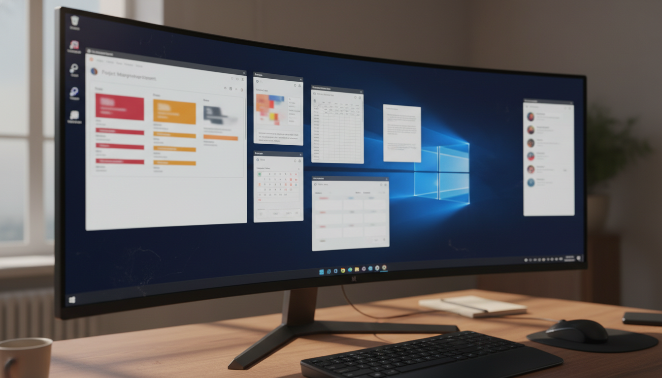 スナップレイアウト機能を使った画面分割の実例