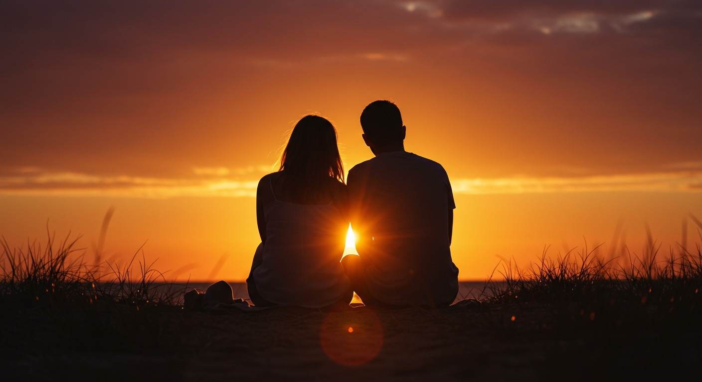 パートナーとの関係改善を示す温かみのある写真