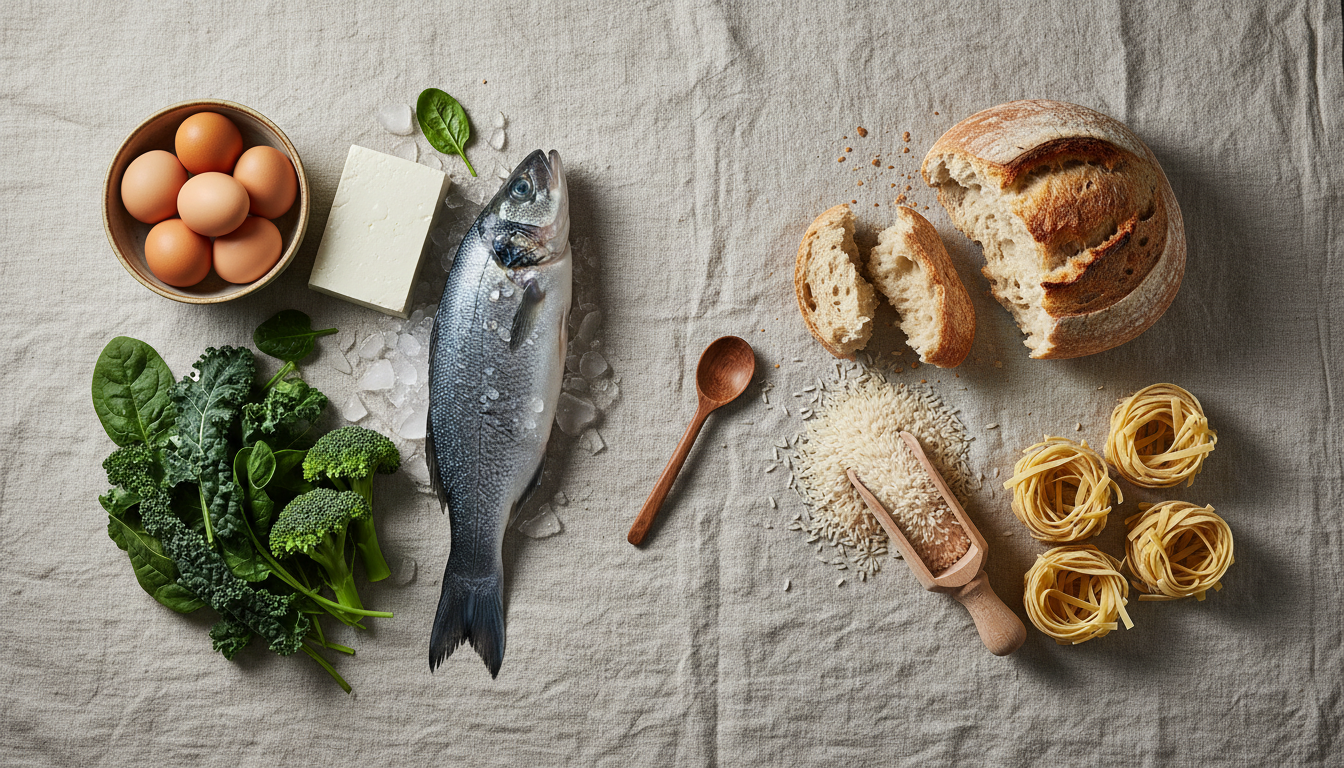 糖質制限で食べてよい食材と避けたい食材の比較