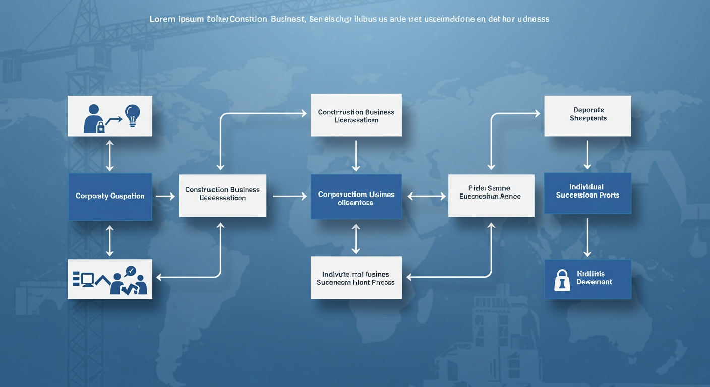 建設業許可の引継ぎ手続きフローチャート