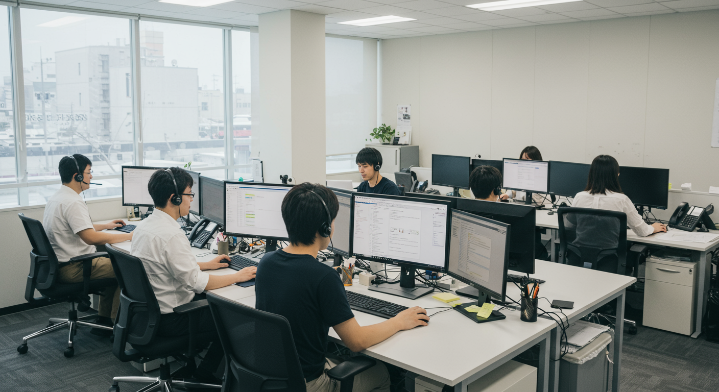 インサイドセールスチームの様子