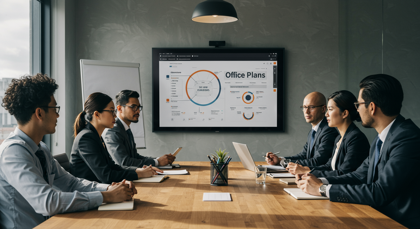 法人向けOfficeプラン比較表とビジネスパーソン