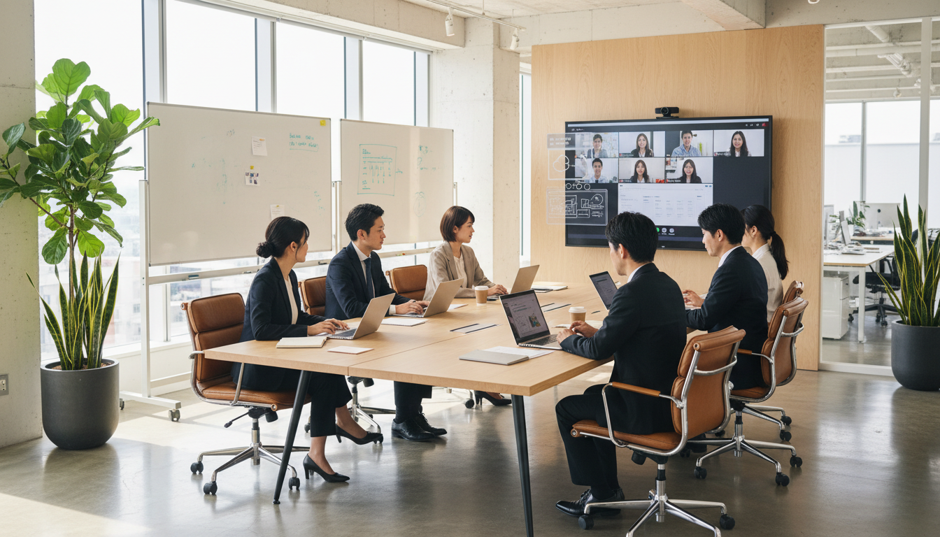 Teamsでのコラボレーション作業風景