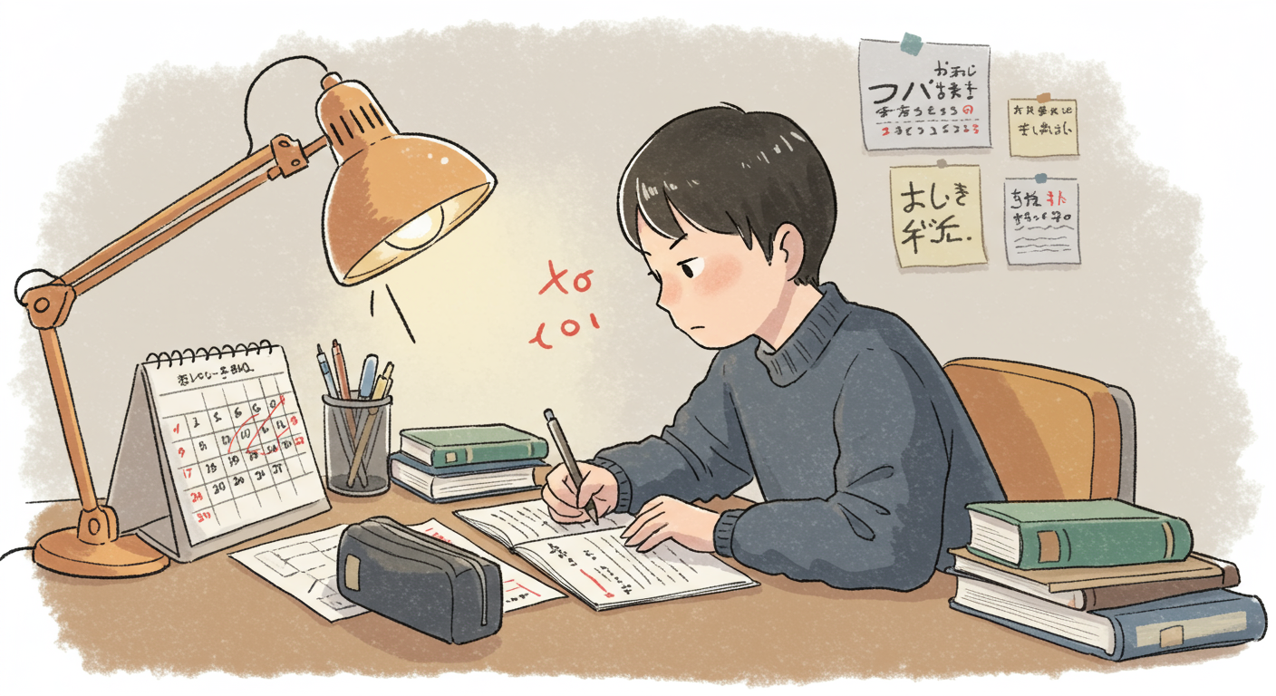 内申点33から逆転合格を目指す中学生のイメージ