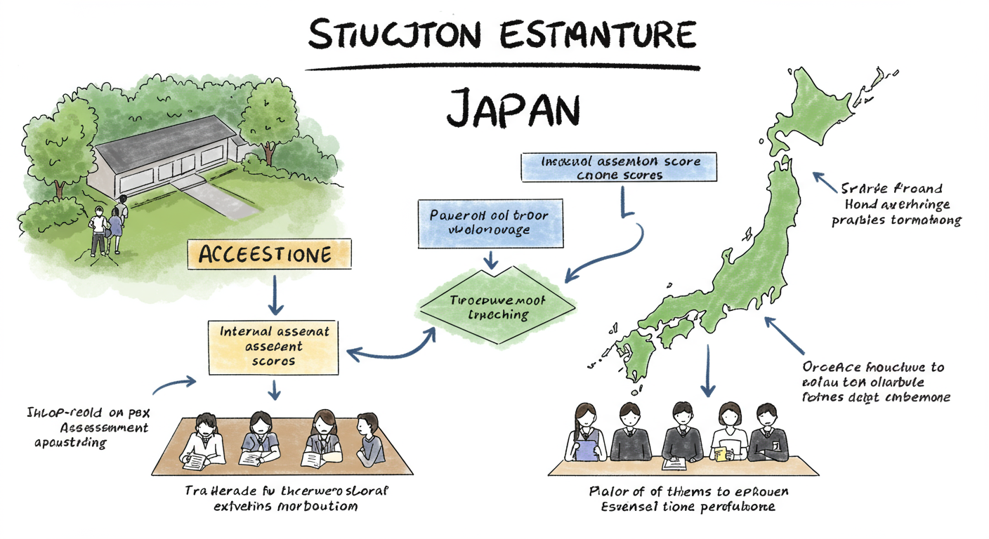 公立高校入試の仕組みを説明する図表