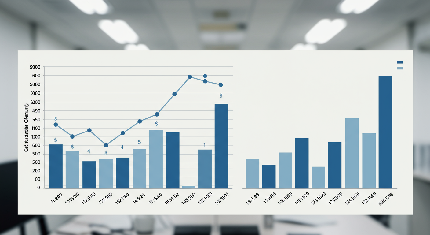 5年間のOfficeライセンス総所有コスト比較グラフ
