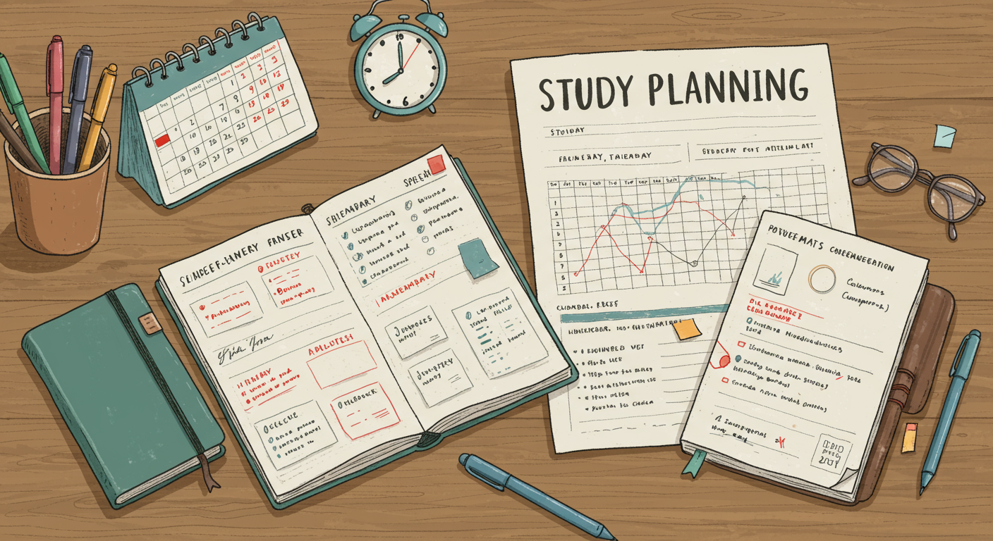 学習計画表と時間管理